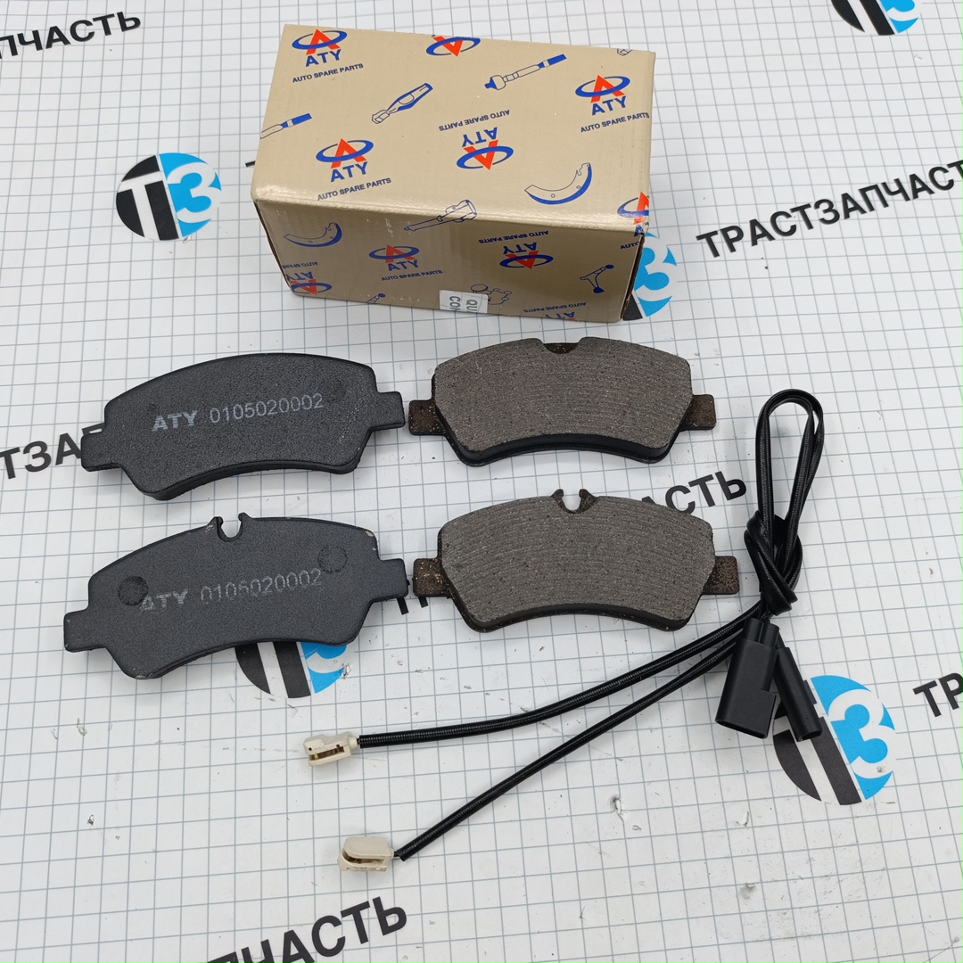 Тормозные колодки задние TR > 14 г.+ Custom>12 (датчик износа длинн. провод) 1840037/1916327 ATY - Миниатюра товара 1