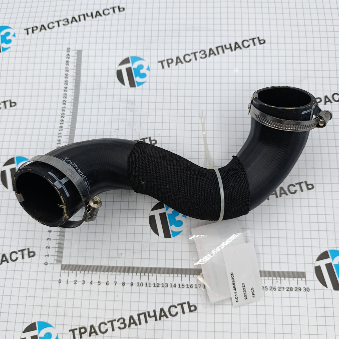 Патрубок интеркулера Ford Transit 2.2 / перед. привод / Евро 5 / левый / 2033223 Ford JMC +хомуты - Миниатюра товара 2