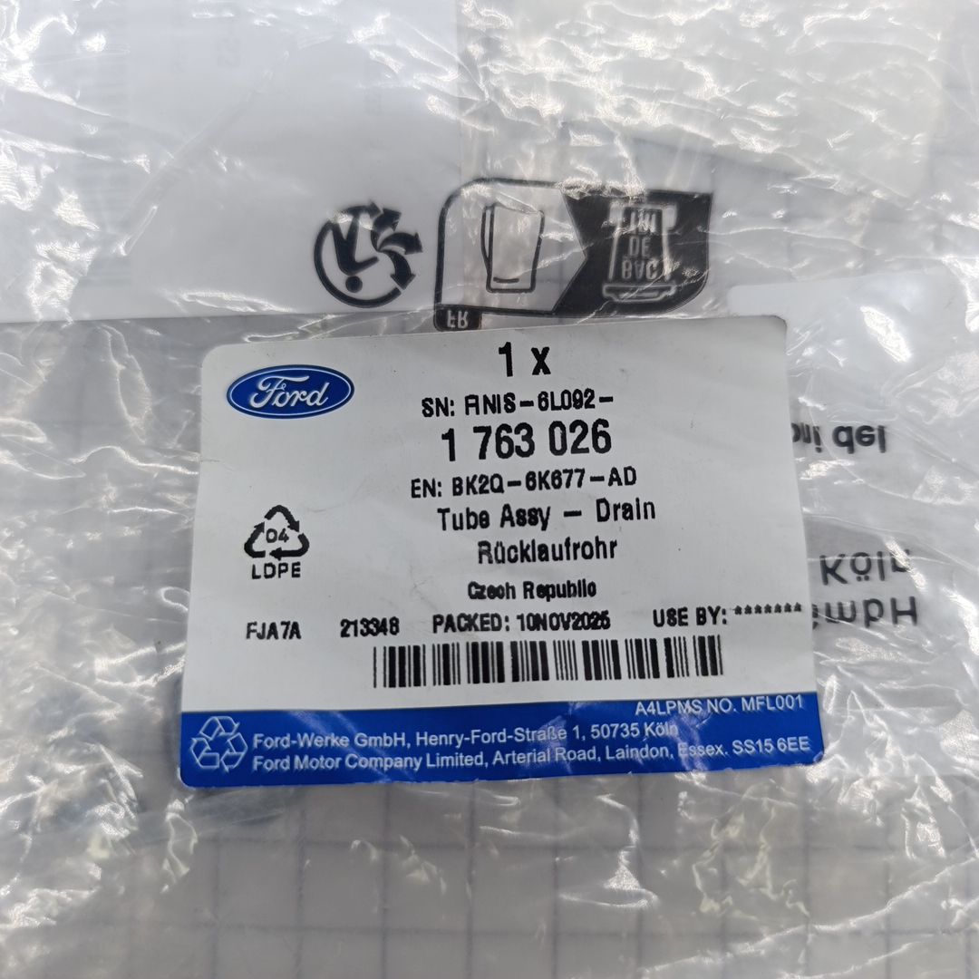 Трубка слива масла турбины 125 л.с. TR > 14 FWD (перед.привод) BK2Q6K677AD/1763026 OTOCAH - Миниатюра товара 2