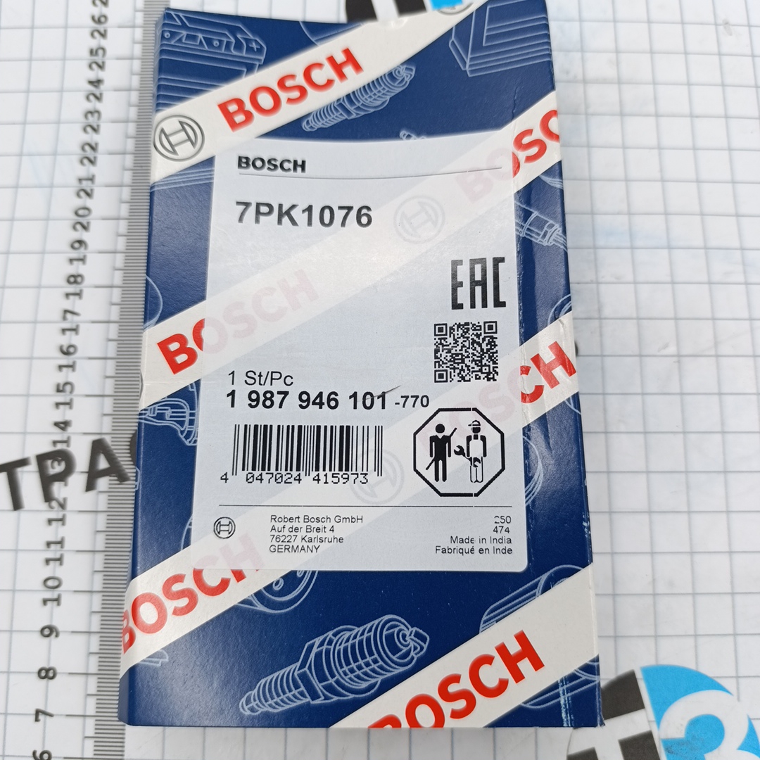Ремень генератора Fiat Ducato 2.3 7PK1076 BOSCH EUROPE - Миниатюра товара 4