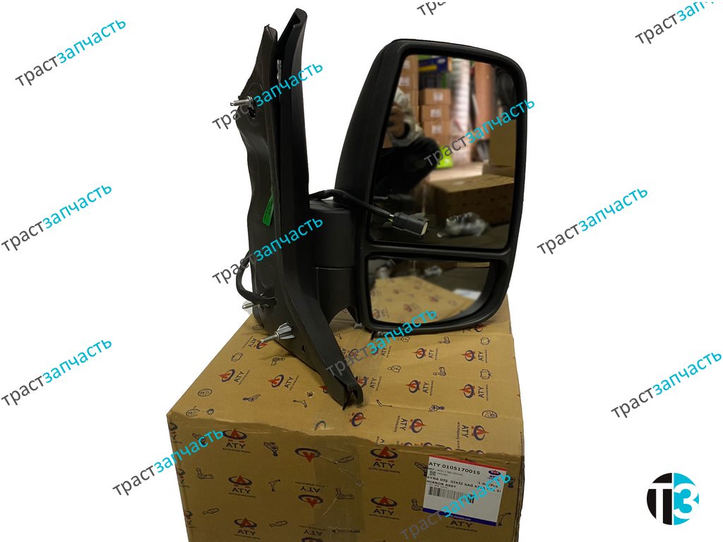 Зеркало Ford Transit TR > 14 (пасс.сторона, короткое,прозрачный повторитель) ATY - Миниатюра товара 1