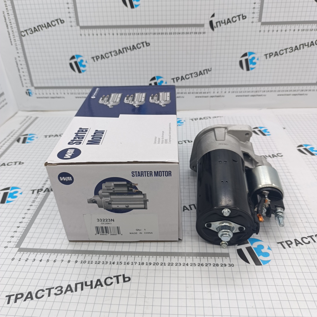 Стартер Fiat Ducato 2.3 (244-250-290 кузов) 51832949/71794785/51832949 WAI - Миниатюра товара 1