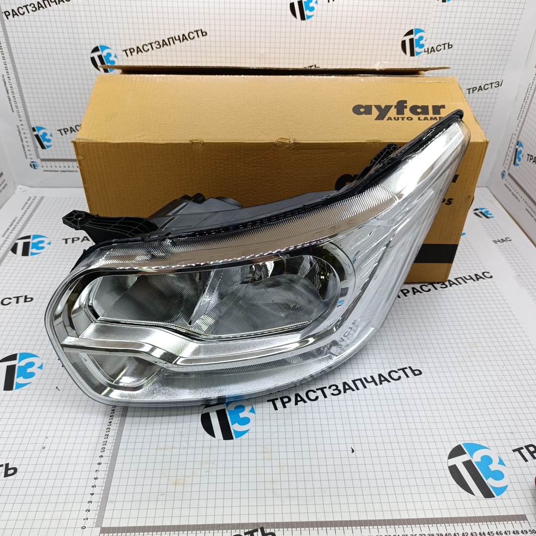 Фара Ford Transit TR > 14 ТЗ Хром рамка (ВОДИТЕЛ.сторона) AYFAR - Миниатюра товара 1