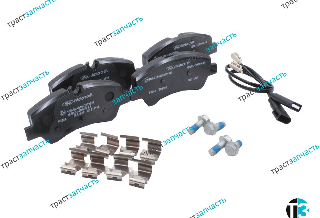 Тормозные колодки задние TR > 14 г.+ Custom>12 (+ датчик износа) Ford Otosan (Motorcraft) - Миниатюра товара 1
