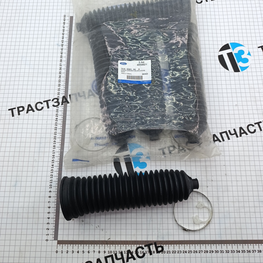 Пыльник рулевой тяги Ford Transit TR > 06 (левый,длинный) YC153E735BD/4059921 ORG FORD - Миниатюра товара 1