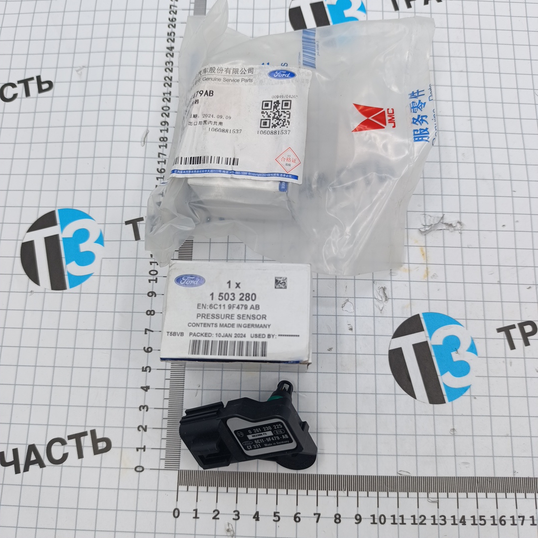 Датчик давления наддува МАР Ford Transit, Peugeot Boxer 2.2-2.4 (Евро 4)(на впуск. коллекторе) JMC