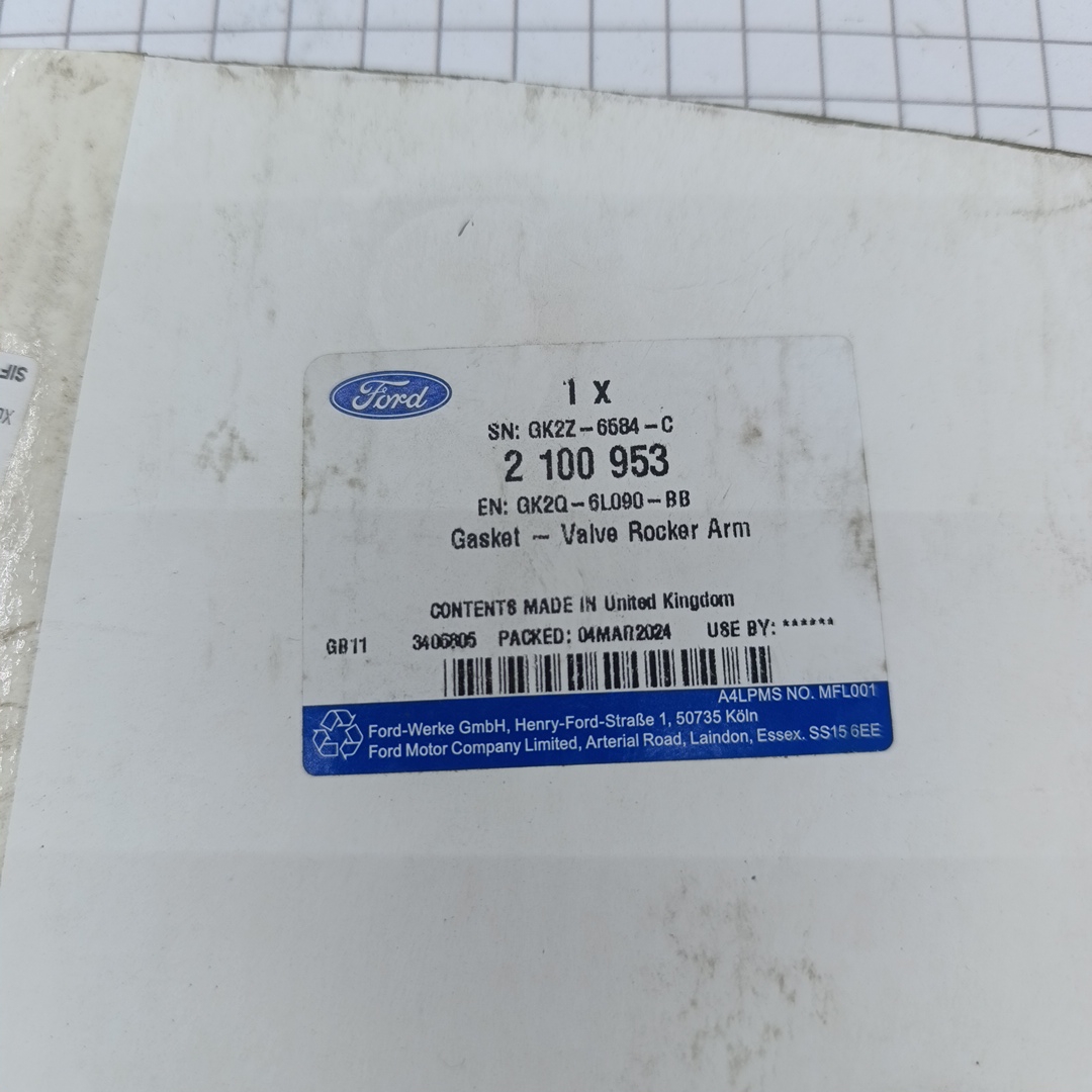 Прокладка клапанной крышки Ford Transit 2.0 2019- GK2Q6L090BB/2100953 ORG  Ford - Миниатюра товара 2