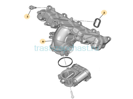Коллектор впускной Ford Transit, Peugeot Boxer 2.2 (Евро 5) 1770548/9677030680/2545517 OTOCAH - Миниатюра товара 2