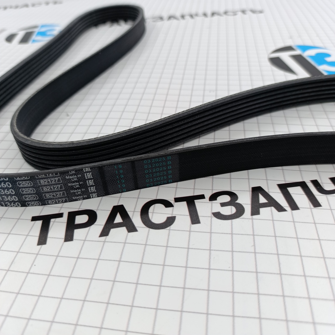 Ремень генератора Fiat Ducato 2.2 (ЕВРО 6, с 2021-2023г.) (обводной) 46357399/6PK1360 (ORG BOSCH) - Миниатюра товара 3