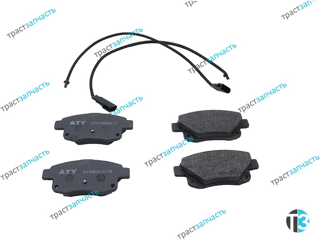 Тормозные колодки задние 115 л.с. 6C112M008AF/1852717/T206665/1824348 ATY - Миниатюра товара 1