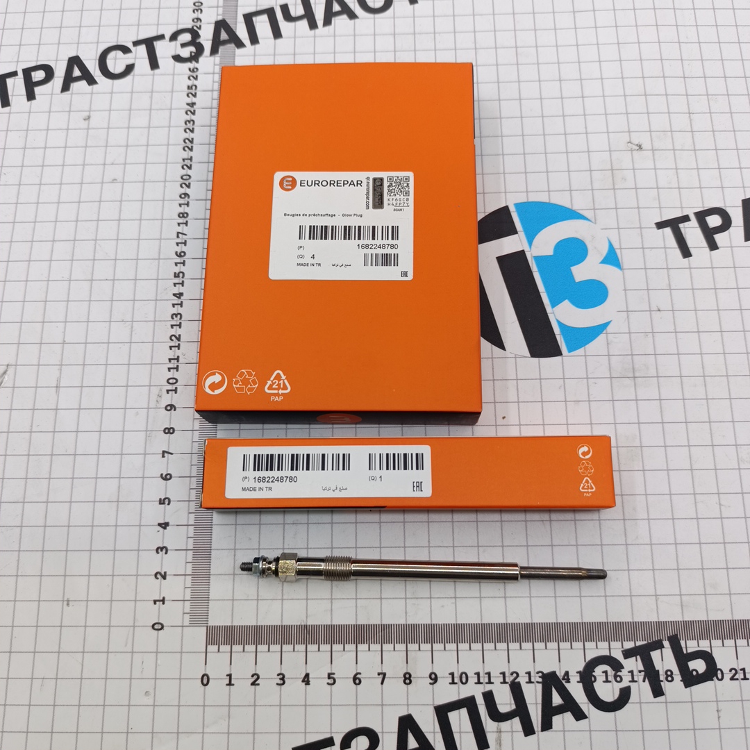 Свеча накаливания Eвро 4 2.2-2.4 Ford PSA 7C166M090AB/1569520/5960G2/1309471/1682248780 EUROREPAR