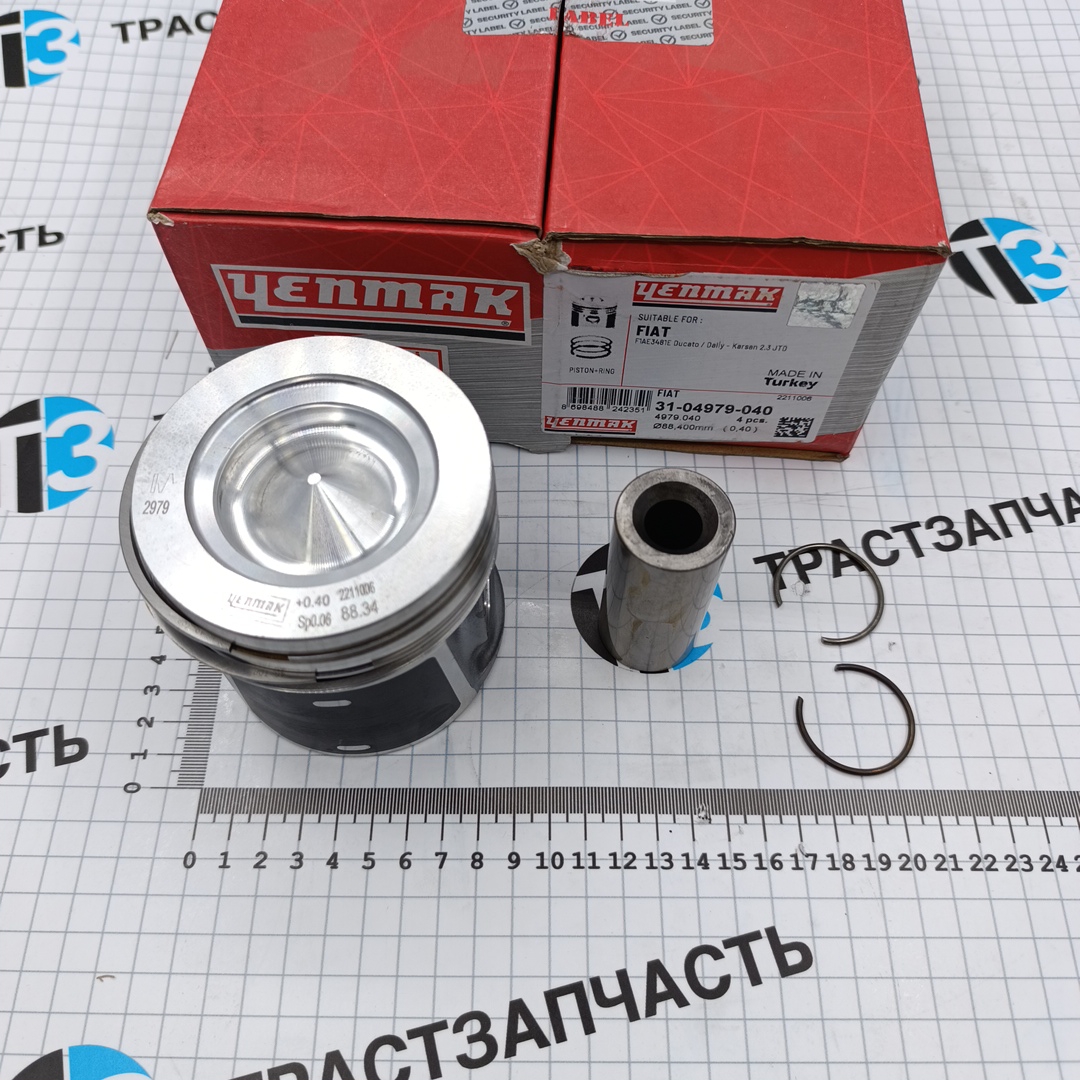 Поршень в сборе 2.3 (Евро 5/6) + 0.40mm Ducato/Iveko (Цена за шт, кратн. заказа 4 шт) YENMAK - Миниатюра товара 1