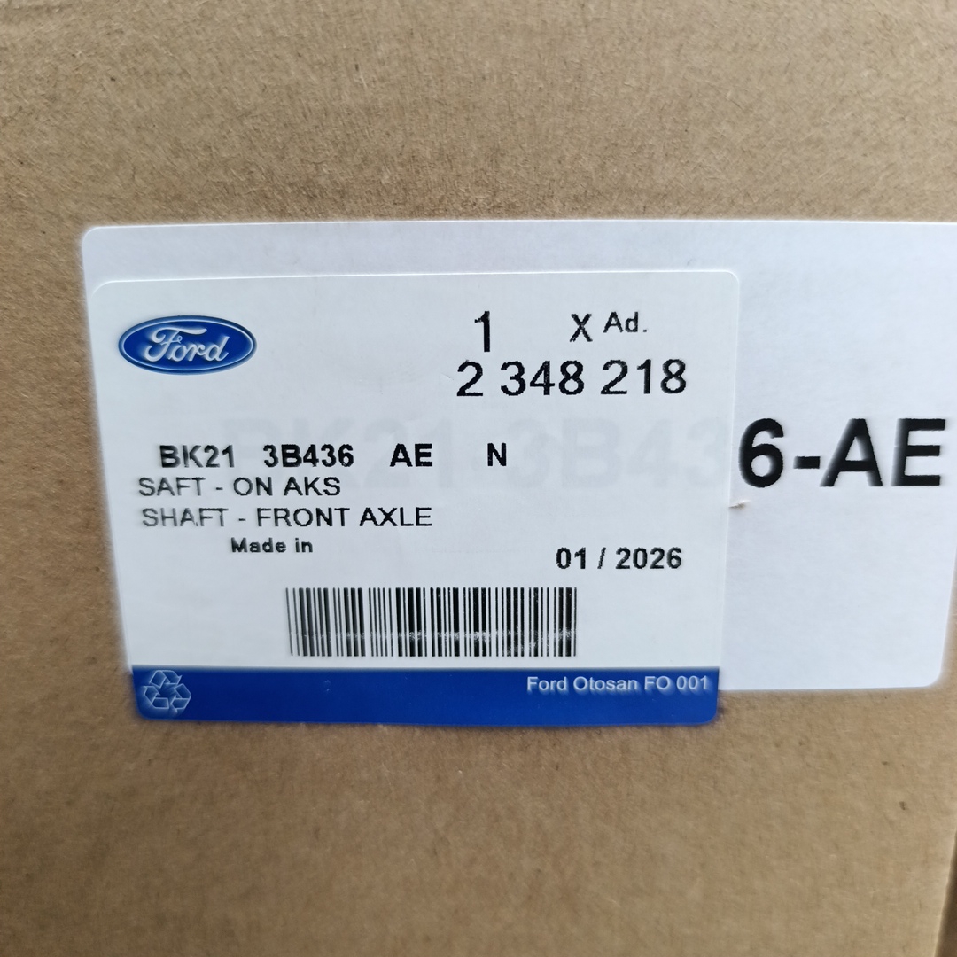 Привод в сборе передний Ford ТЗ RH TR > 14 Cust >12- BK213B436AE/2348218/2009673 ( 41*31 ) OTOCAH - Миниатюра товара 2
