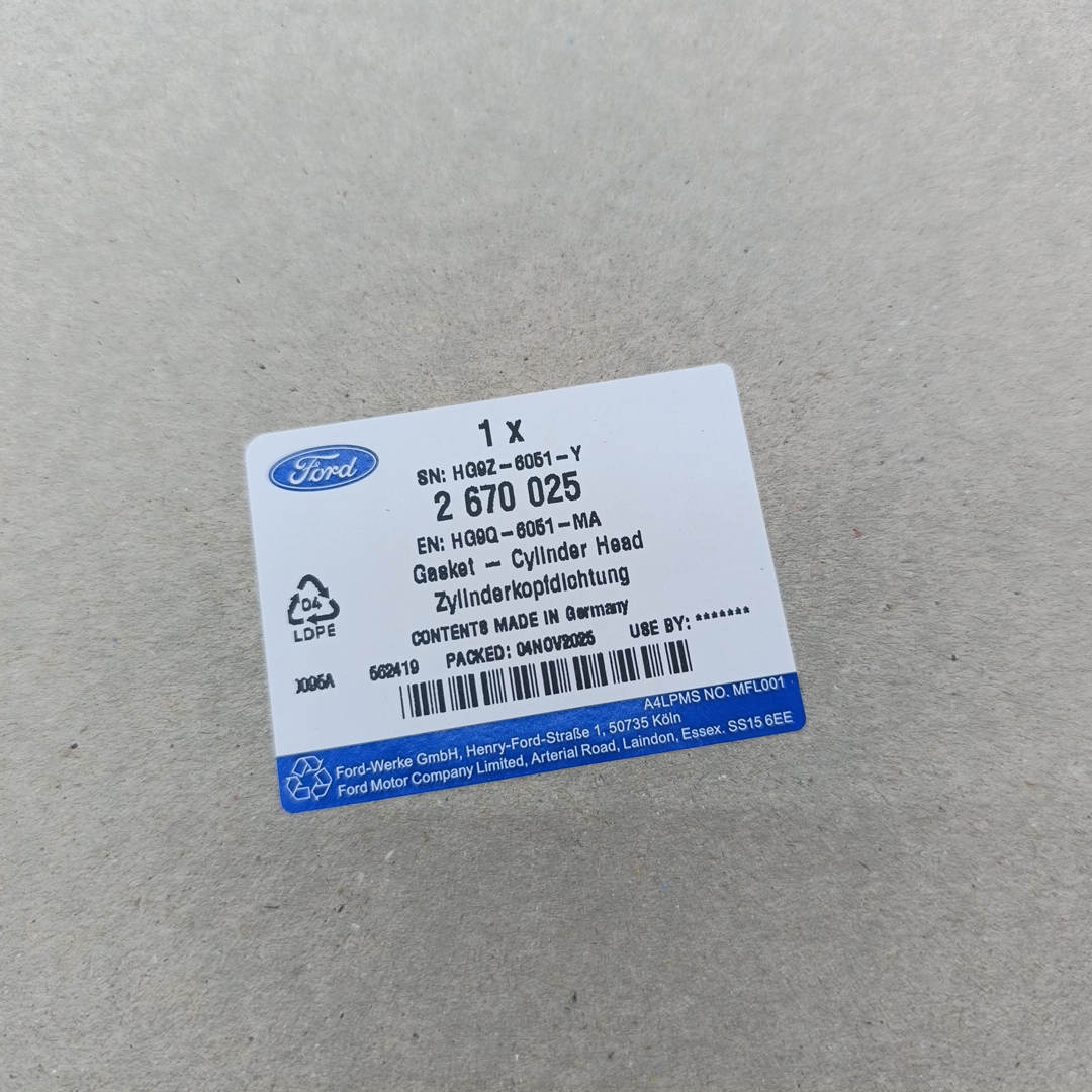 Прокладка ГБЦ Ford Transit 2.0 2019- (EcoBlue) (2 зуба) Original Ford - Миниатюра товара 2