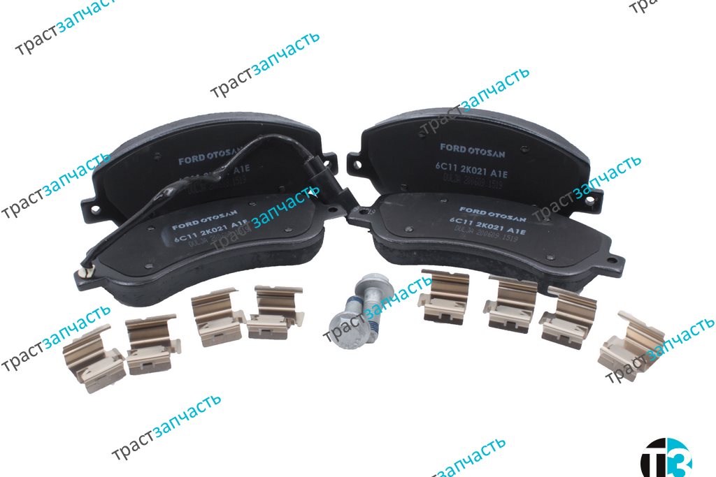 Тормозные колодки передние Форд ТЗ > 06 -12 115-140-155 л.с.9C112K021BA/T206664/1824347 BREMBO - Миниатюра товара 1