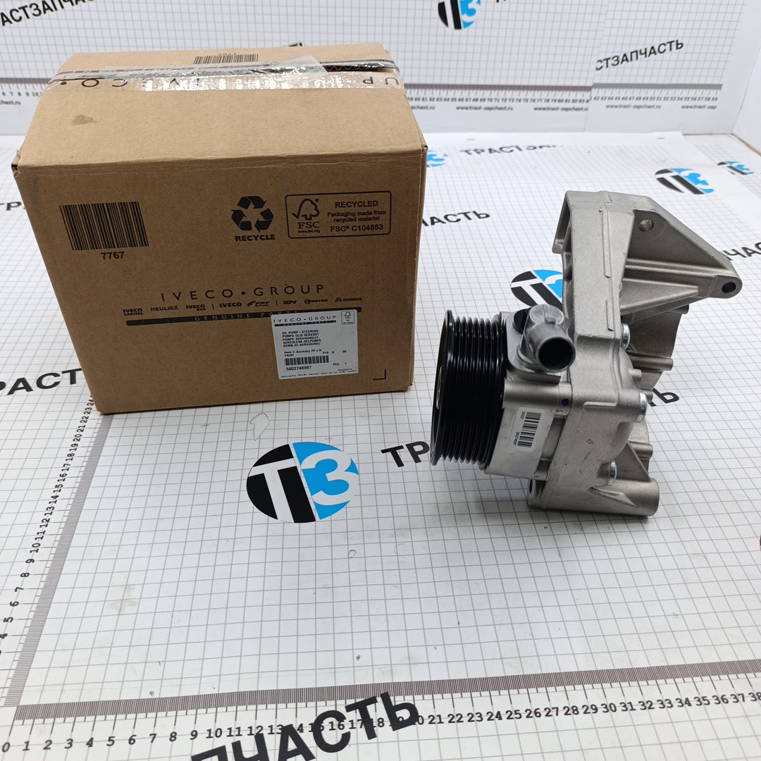 Насос ГУР 2.3 Fiat Ducato 5801525984/71724852 ORG IVECO - Миниатюра товара 1
