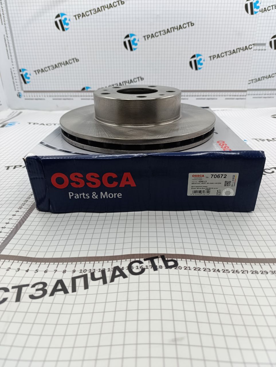 Диск тормозной передний Peugeot Boxer3,Fiat Ducato3 (R15 / DØ280mm /толщина 25 мм)  OSSCA