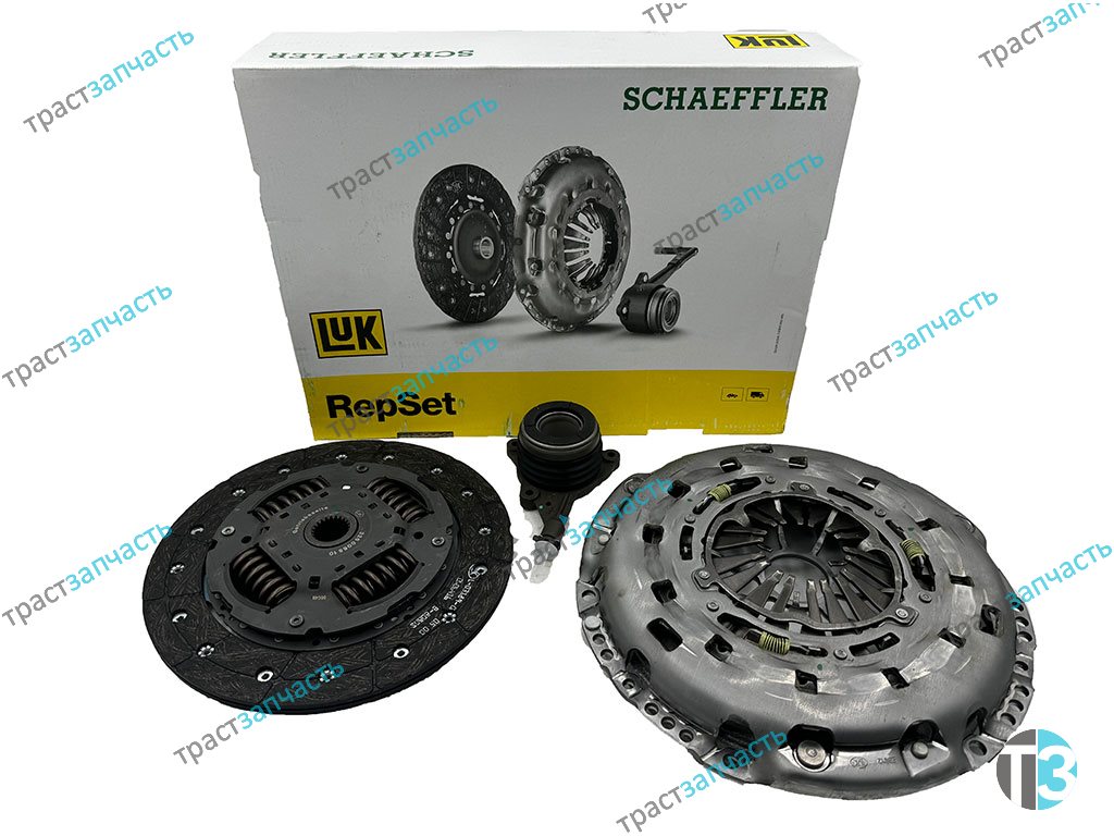 Сцепление 2.4 TR > 06 RWD Форд ТЗ (корзина+диск+РЦС) одномасс 7C117540BB/1528774/626305309 LUK - Миниатюра товара 1