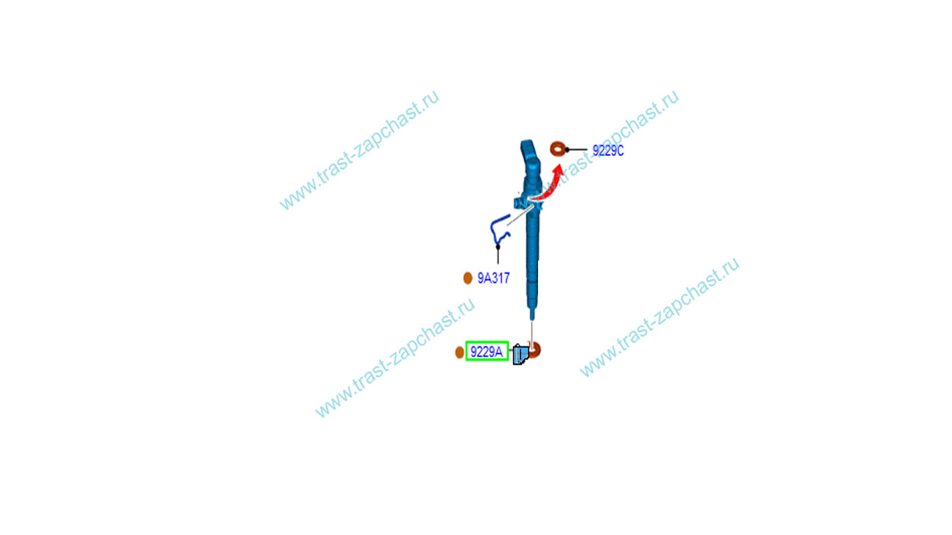 Шайба форсунки(евро5) BK2Q9M577AA/1745686/9801621780 ELRING - Миниатюра товара 1