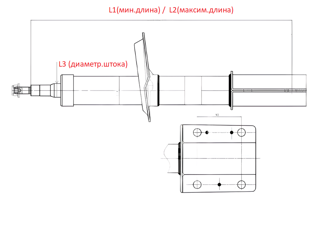 Амортизатор передний Ducato,Boxer 250-290 (d штока — 28мм .МАКС.нагр.) Sachs - Миниатюра товара 7