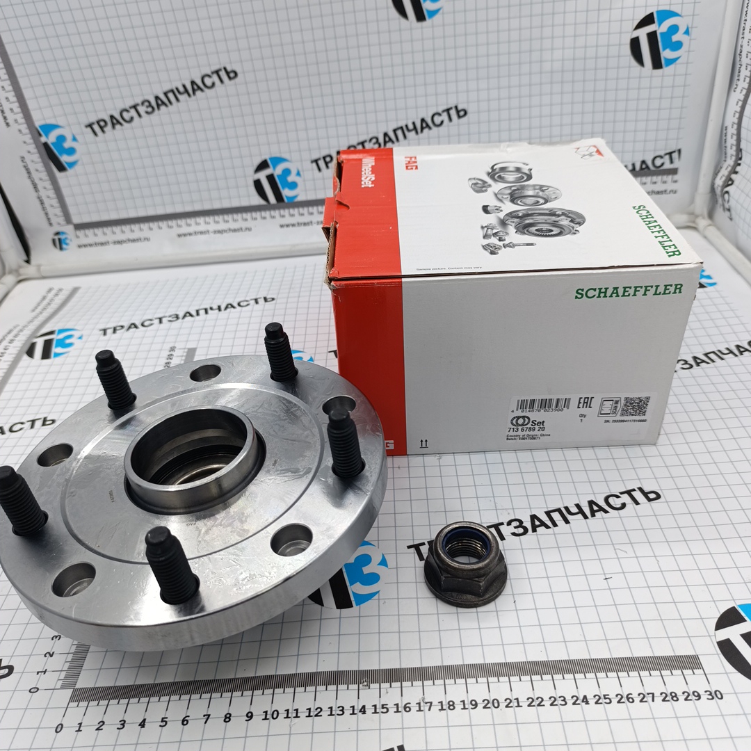 Ступица колеса задняя TR > 06 FWD R15 BK212B664AB/1377911/1756721 FAG (c гайкой) - Миниатюра товара 1