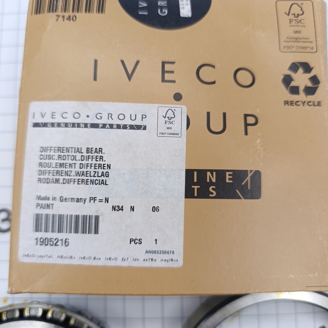 Подшипник дифференциала LH/RH IVECO 3,0 1905216 65-70С 70x110x25 ORG IVECO - Миниатюра товара 4