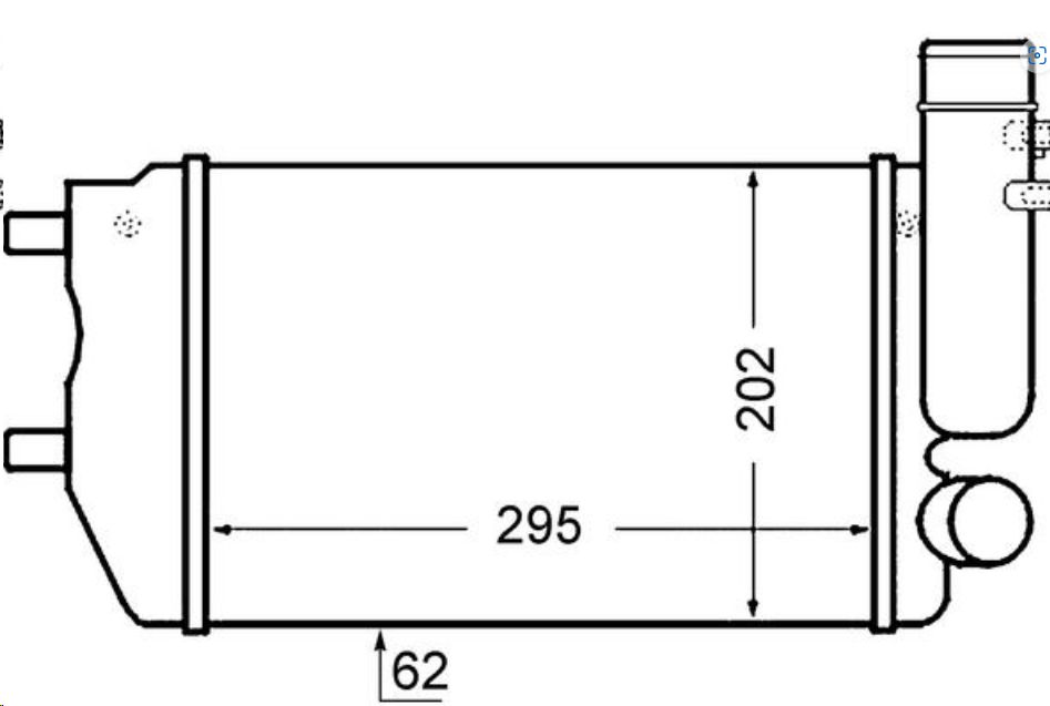 Интеркулер Fiat Ducato 244 2.3 1307012080/1340934080/0384G8 MAHLE - Миниатюра товара 1