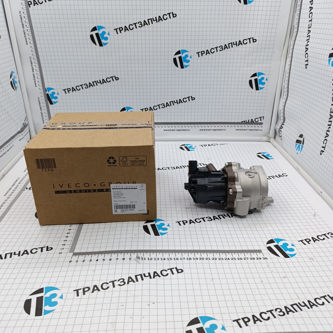 Клапан EGR Fiat Ducato 2.3 (290 кузов) 5802531806/7.24809.86.0 (ORIGINAL IVECO) - Миниатюра товара 1