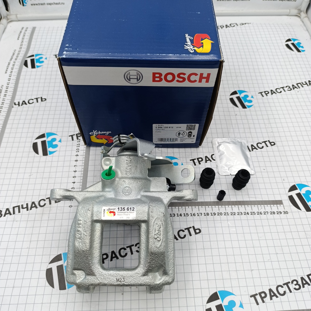 Суппорт тормозной задний правый TR > 14 FWD R15 1843320/1768154/2332678 BOSCH EUROPE - Миниатюра товара 1