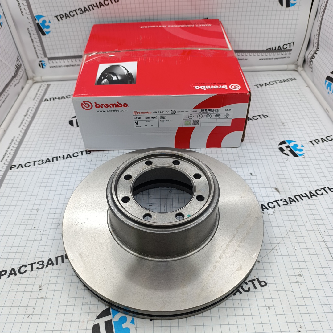 Диск тормозной задний Iveco Daily 35C15  с кольцом АБС BREMBO - Миниатюра товара 1