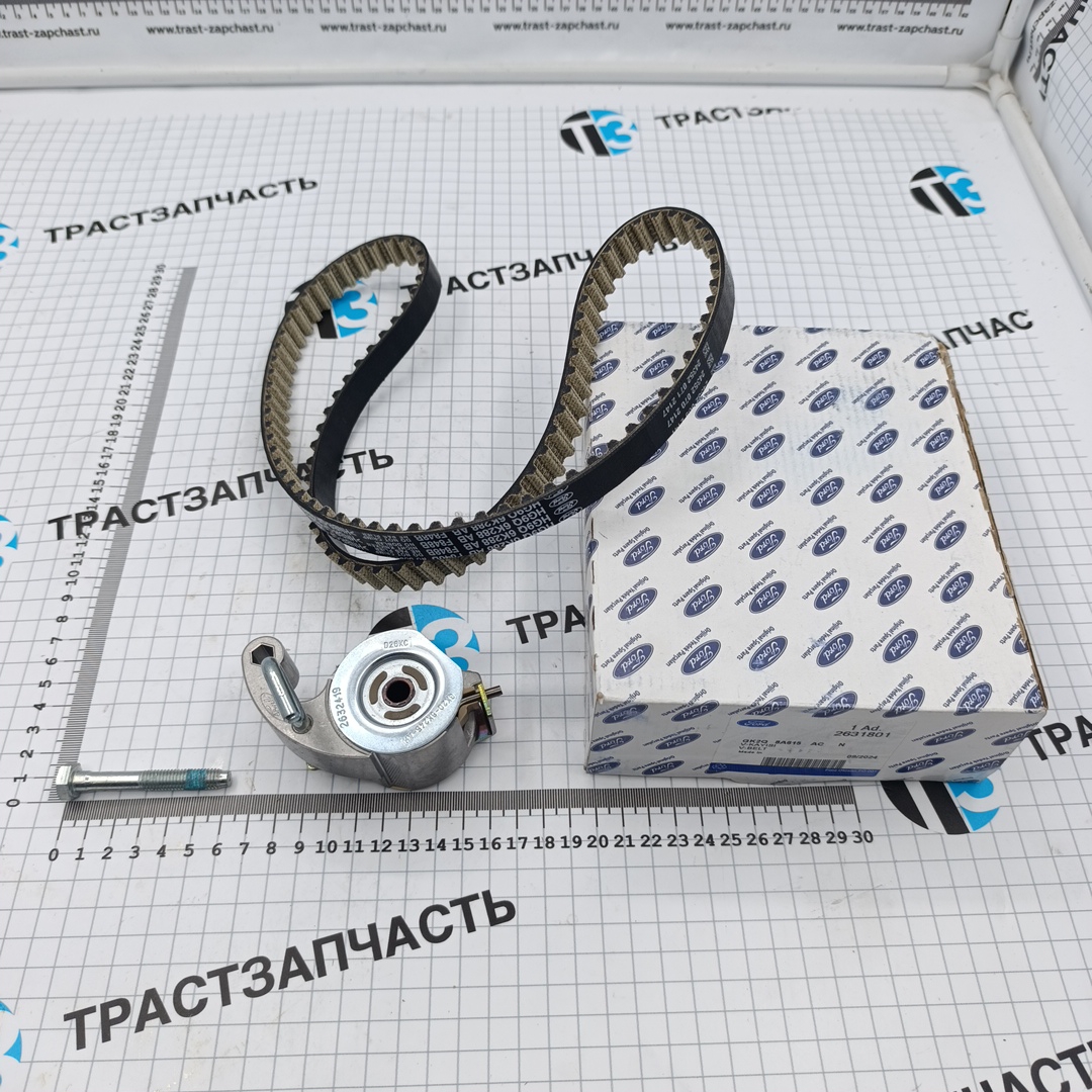 Комплект ГРМ Ford Custom 2.0 2012- (ремень+ролик) GK2Q8A615AA/2631801/2437028/2579729 OTOCAH - Миниатюра товара 1