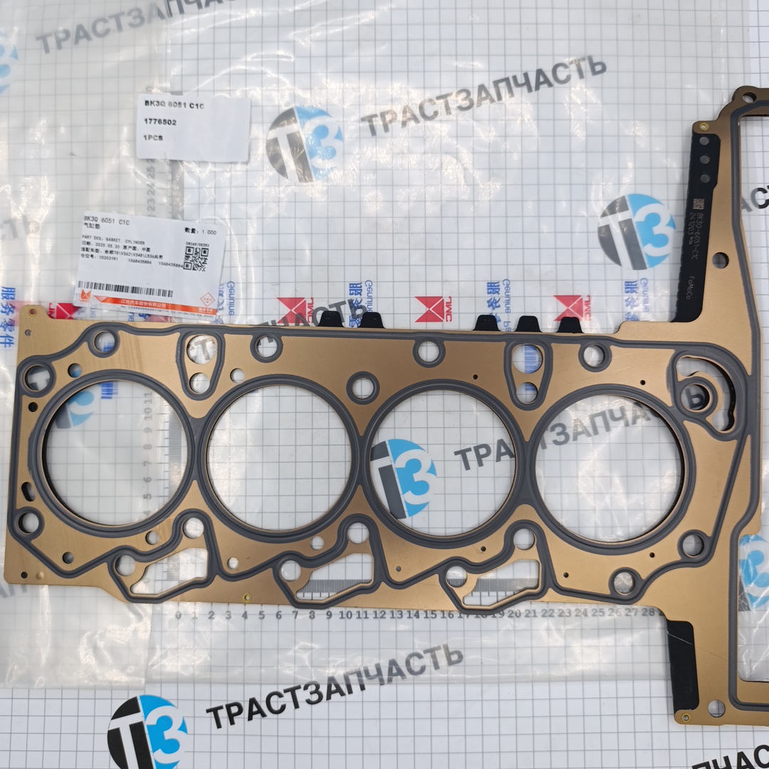 Прокладка ГБЦ 2.2-2.3 155 Ford ТЗ RWD (3 зуба 1.2мм) BK3Q6051C1C/1776502 JMC