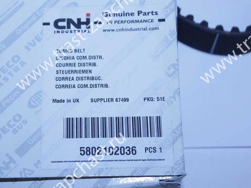 Ремень ГРМ Fiat Ducato 2.3 (входит в комплект 71736716) ORG IVECO - Миниатюра товара 4