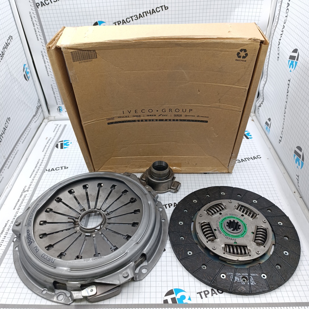 Сцепление 2.3 Iveco Daily (корзина+диск+выжимной,d=280mm) 500054523/500055559/628318200 ORG IVECO - Миниатюра товара 2