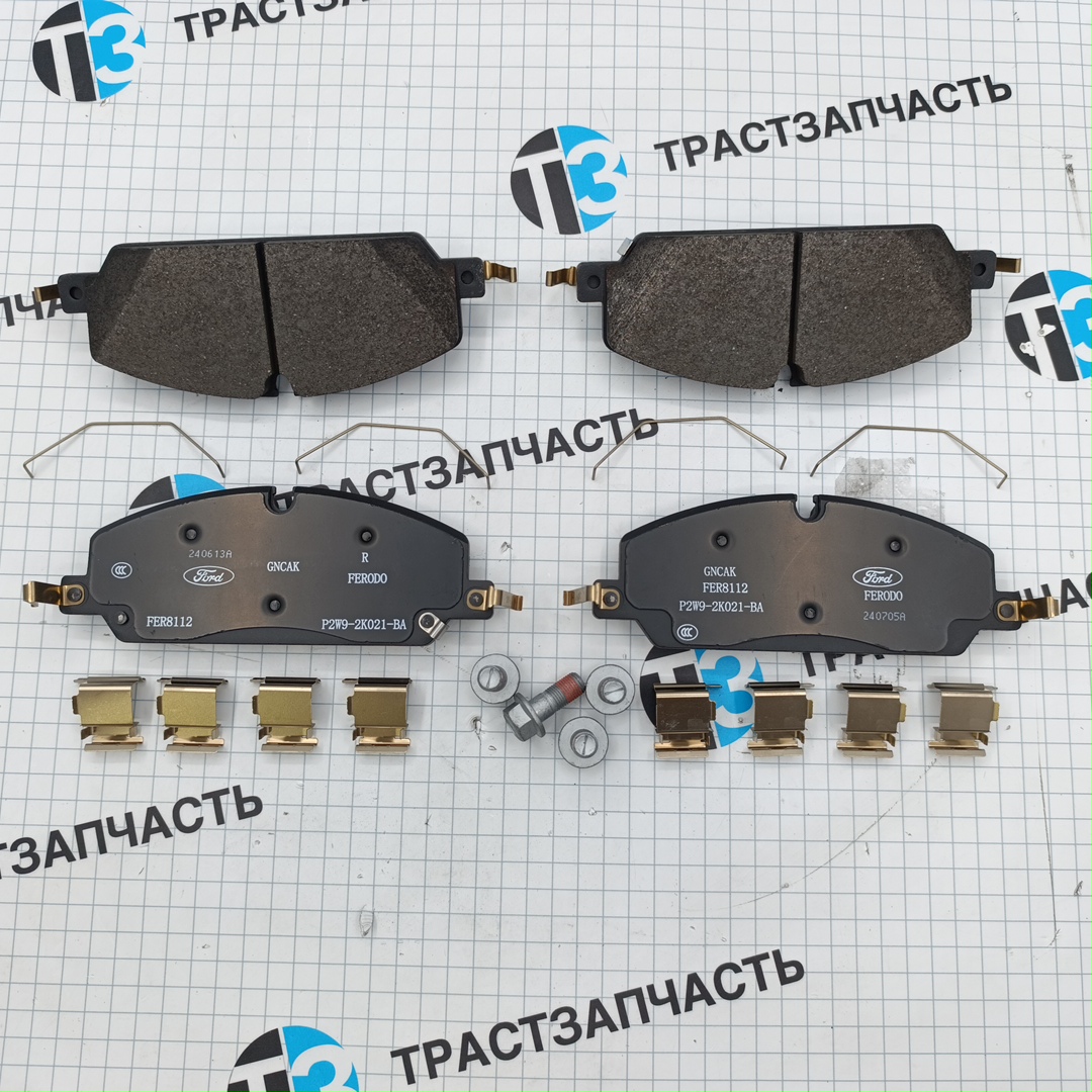 Тормозные колодки передние TR > 23 Ford Transit V363 T8 2.0-2.3 (c 2023г.) (двускат.зад.колеса) JMC