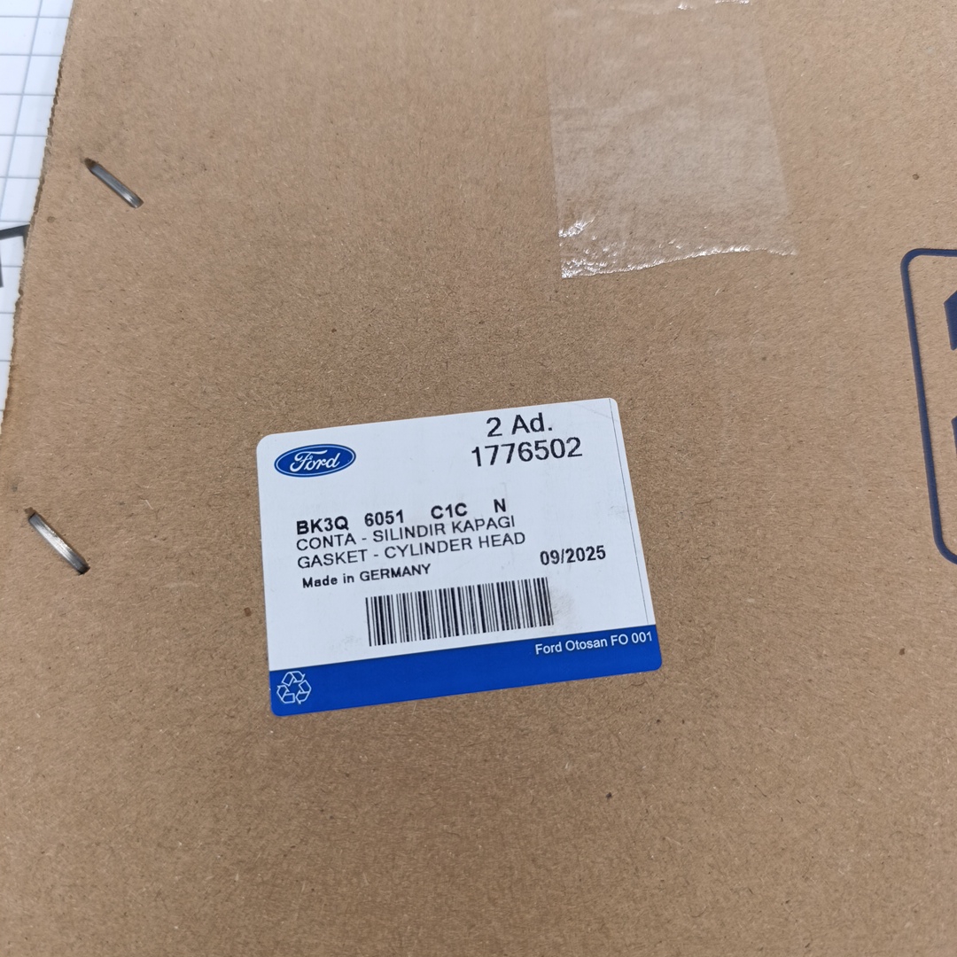 Прокладка ГБЦ 2.2-2.3 155 Ford ТЗ RWD (3 зуба 1.2мм) BK3Q6051C1C/1776502 ORG FORD ОТОСАН - Миниатюра товара 3
