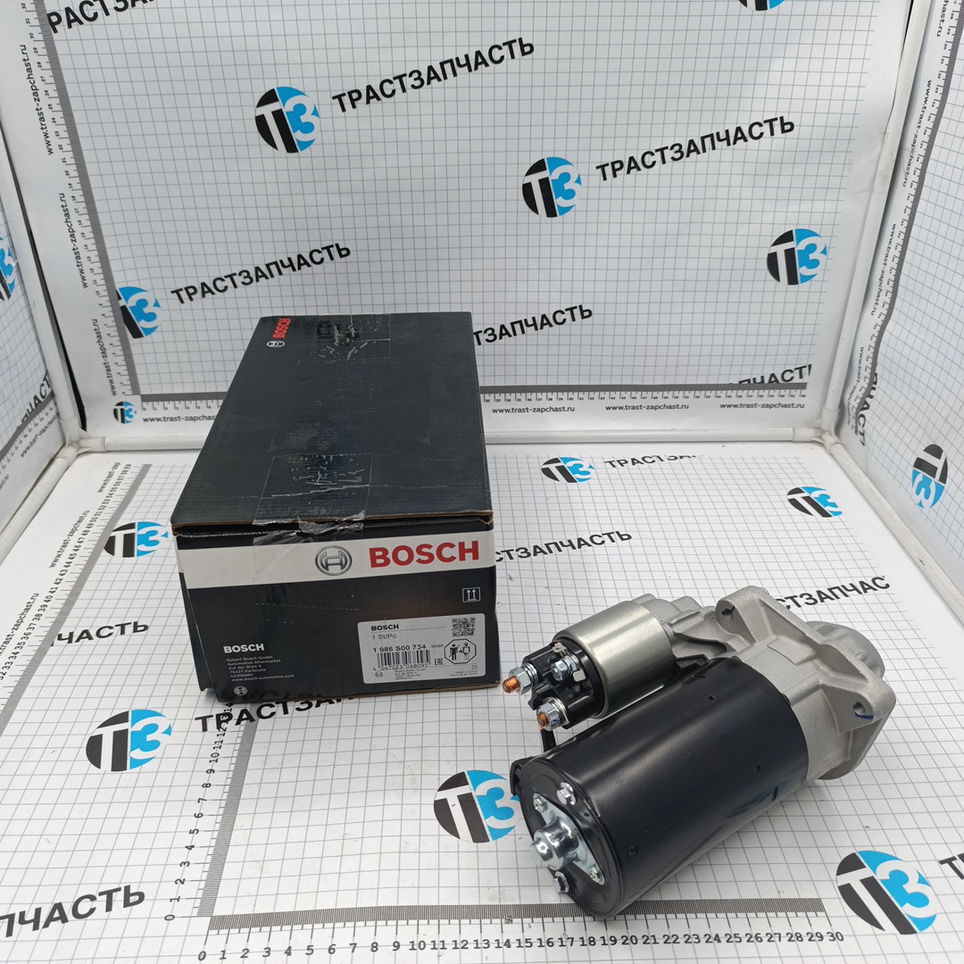 Стартер Fiat Ducato, Peugeot Boxer 3.0 1349920080/1614379980 (стар.номер 0001109302)  BOSCH EUROPE - Миниатюра товара 1