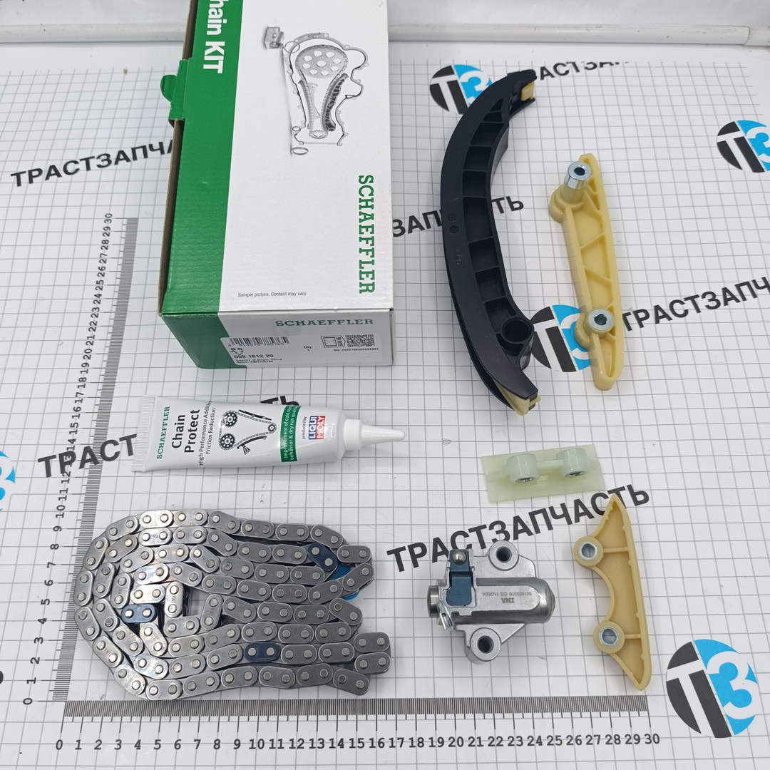 Комплект ГРМ Ford ТЗ 2.2-2.4 RWD (цепь,ус-ли,гидро-ль) KTBK3Q6M000A1AN/T199207/T324974 INA - Миниатюра товара 1