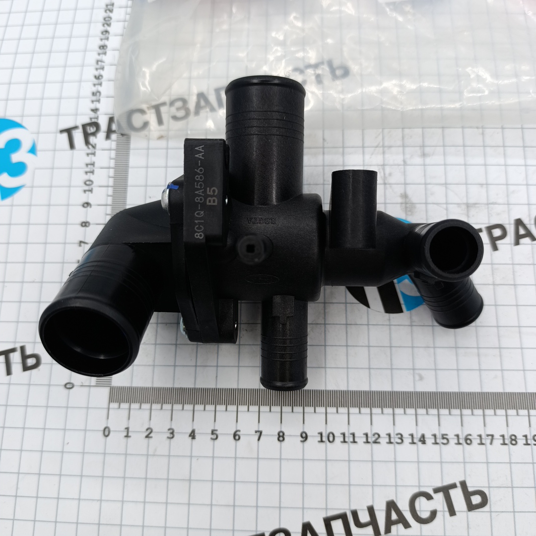 Термостат в сборе Ford ТЗ 115-140 л.с 8C1Q8A586AA/1C1O8A586AA/1432394 JMC - Миниатюра товара 4