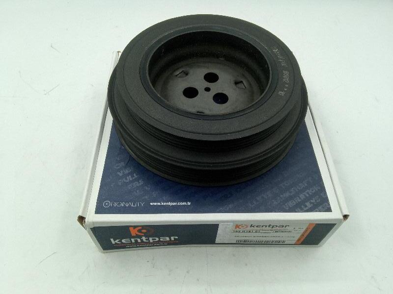 Шкив коленвала Ford Transit, Peugeot Boxer (перед.привод) БЕЗдемпферный 9677608180/1723700 KENTPAR - Миниатюра товара 1