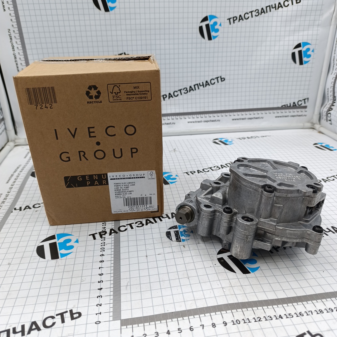 Насос масляный + вакуумный Iveco Daily 3.0 5801851153/504334322/5801885278 ORG IVECO - Миниатюра товара 1