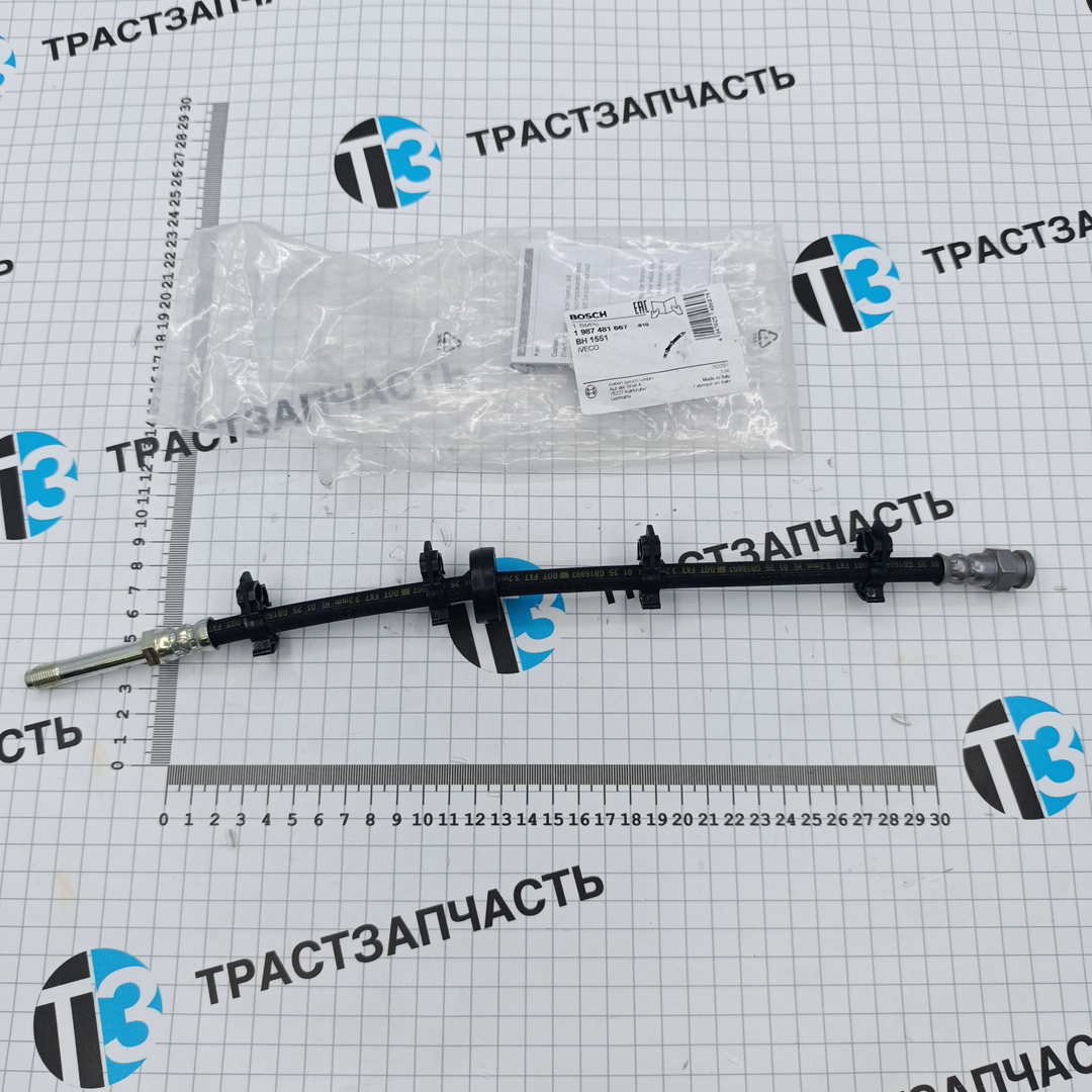 Шланг тормозной Iveco Daily 06 задний (L=340mm)  504175595/504175594  BOSCH EUROPE