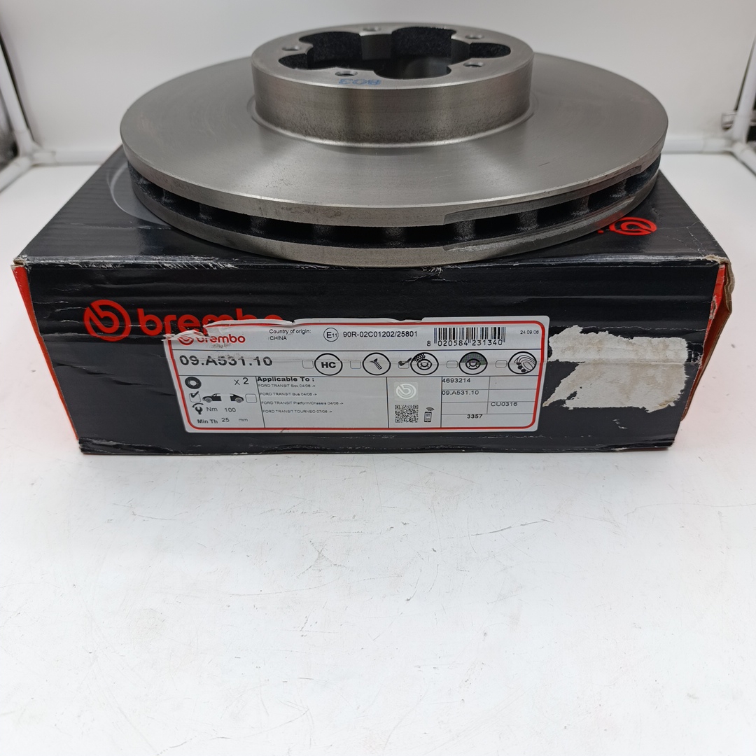 Диск тормозной передний Ford Transit Tr’06 (2.4 115 л.с) BREMBO