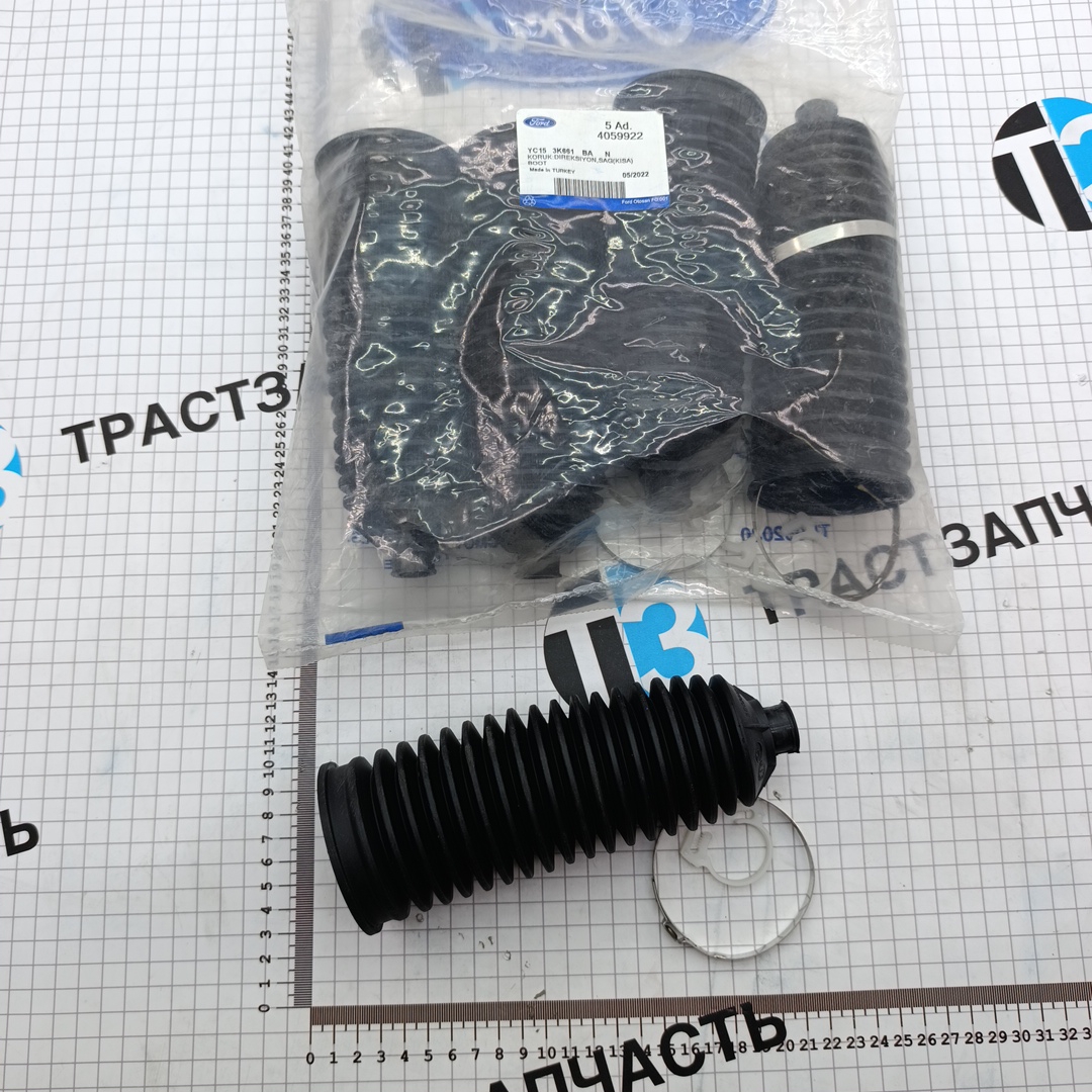 Пыльник рулевой тяги Ford Transit TR > 06 (правый, короткий) YC153K661BA/4059922 ORG FORD