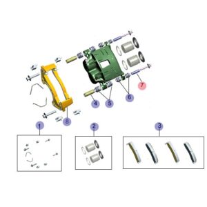Направляющие суппорта передние JAC N56 JAC6490-008 ORG JAC