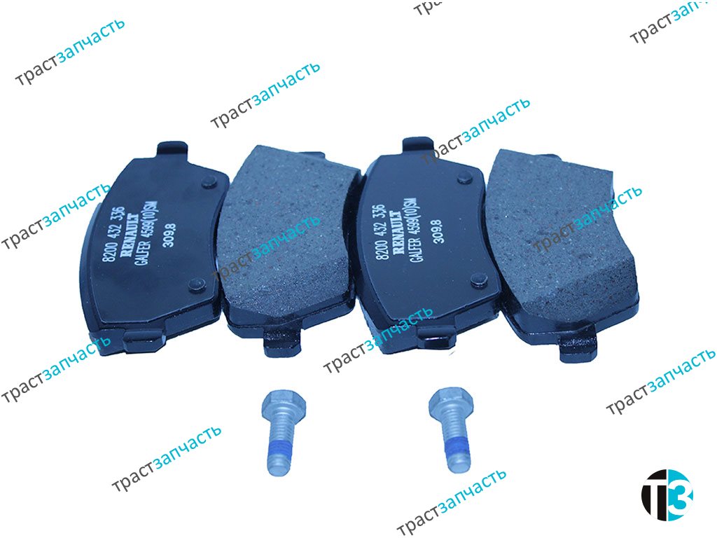 Тормозные колодки передние VAZ Largus,Renault Duster, Nissan NOTE 410608481R/410604775R ORG - Миниатюра товара 1