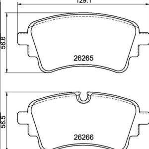 Тормозные колодки задние VAG Audi RS4,5’18- ,A4’16-, A5’17-,ORG VAG