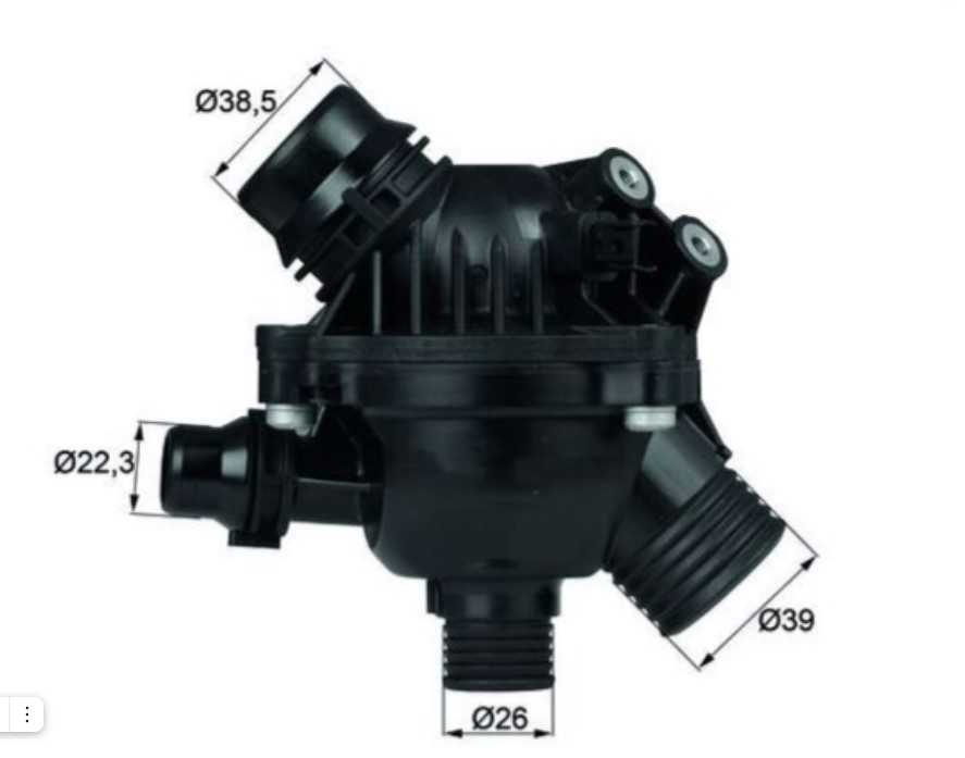Термостат в сборе BMW (двиг. N52) 11537549476 MAHLE
