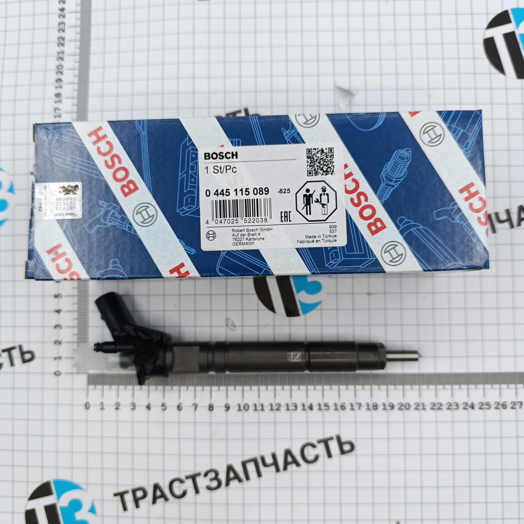 Форсунка топливная MB Sprinter 313 413 CDI (2.1) 2016- A6460700300/0445115089 BOSCH EUROPE - Миниатюра товара 1