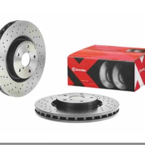 Диск тормозной передний Subaru Impreza 2.0-2.5 WRX 09.7812.2X (вентилируемый, перфорированный)